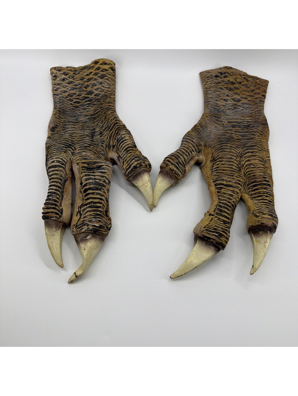 Rare Vintage Halloween Dinosaur Hands Claws